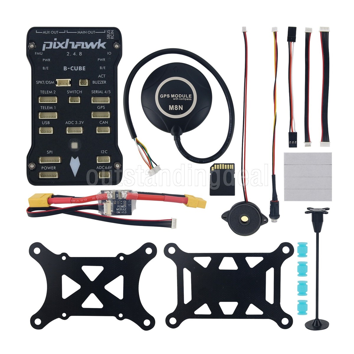 Pixhawk 2.4.8 32Bit Flight Control + Shock Absorber + M8N Locat +