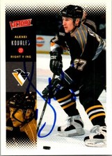 Alexei Kovalev autographed hockey card (Penguins) 2000 Upper Deck Victory #190