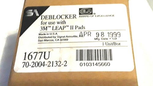 deblocker model 1677U new, optical edger Signet Armolite 3M leap pads - Picture 4 of 4