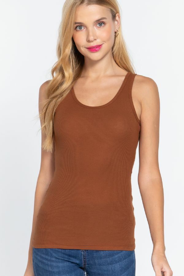 Round Neck Racerback Tank