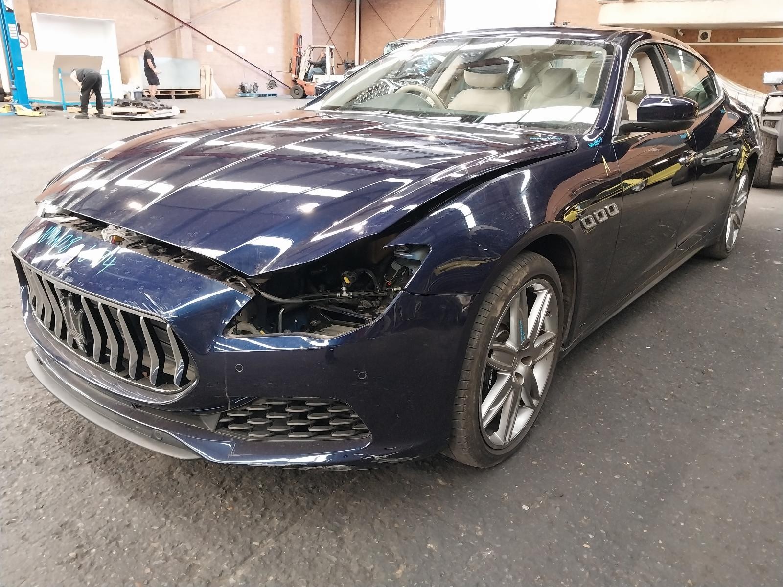 2017 Maserati Quattroporte M156 SUN VISOR RIGHT SIDE GREY 10/2013-2023 NMW08674 image 3