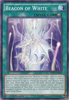 Beacon of White - SHVI-EN060 - Common - 1st Edition Heavily Played