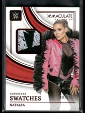 2023 Immaculate WWE Natalya #SM-NTL Superstar Swatches Red /25