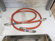Two Oil Hoses 56 In In 12 Mp S From All Hose Inc. Color Red. Brand New.