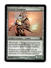 Etched Champion 154 Rare Scars of Mirrodin Magic: The Gathering Near Mint