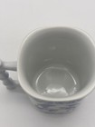 Vtg Porcelain Farm Animal Coffee Mug Tajimi (3) Floral Pattern Cow Geese Chicken — photo 9