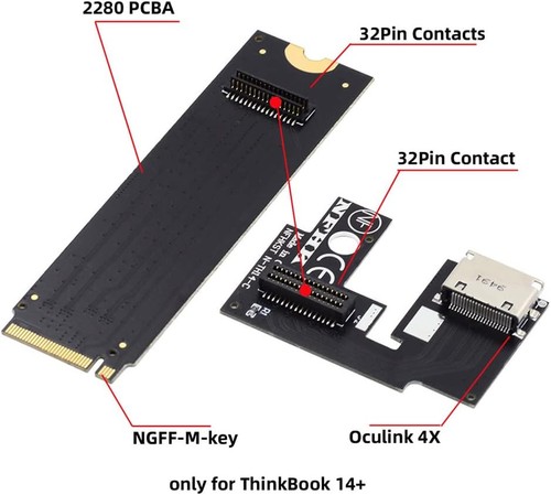 FVH Oculink SFF-8612 8611 To U.2 Kit M-Key To NVME PCIe SSD And NGFF To Sata Adapter For Mainboard