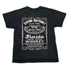 Lynyrd Skynyrd Florida Sour Mash Whiskey Black T-shirt Size S-5XL