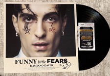 DAMIANO DAVID MANESKIN SIGNED FUNNY LITTLE FEARS VINYL LP - JSA COA