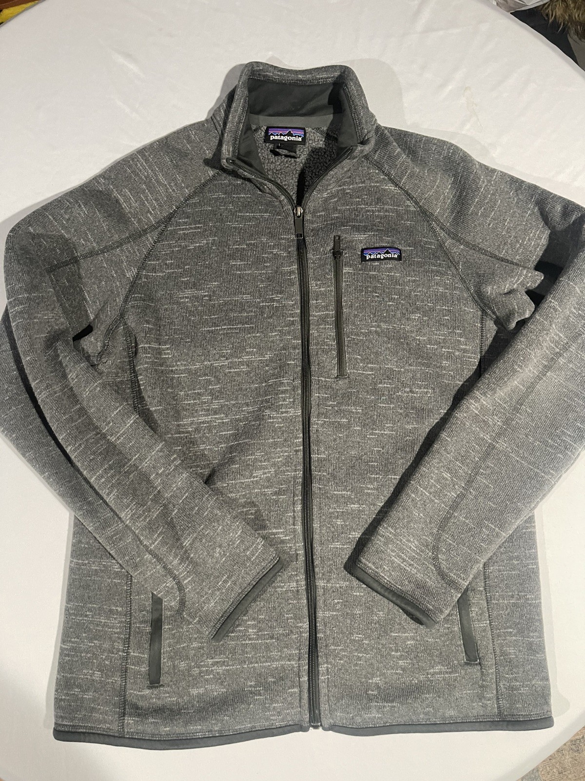 Patagonia Fleece Better Sweater Jacket Gray Full Zip Men's Size Large