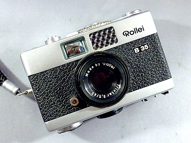 Appareil Photo Rollei B35 – Triotar 3.5/40mm, Bon état, Cellule Fonctionnelle