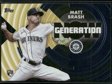 Matt Brash Rookie RC 2022 Topps Update #GN-83 Generation Now Gold #/75 Mariners