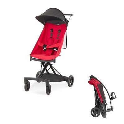 RED/BLACK - EVOLUR ROAMER ULTRA LIGHT UMBRELLA STROLLER