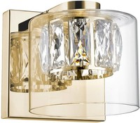 Durchsichtig Gold Glamour Moderne Wandleuchte Leuchter 3000K 450Lm
