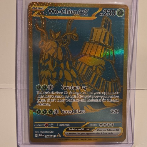 Wo-Chien ex Full Art Holo Ultra Raro 240/091 SV Paldean Fates (Inglés) - Imagen 1 de 2