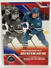 MACKLIN CELEBRINI PROMINENT ROOKIES Card 2024-25 UD National Hockey Day #NHCD-1