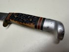 VINTAGE WESTERN USA FIXED BLADE KNIFE *VERY NICE HANDLE* — photo 4