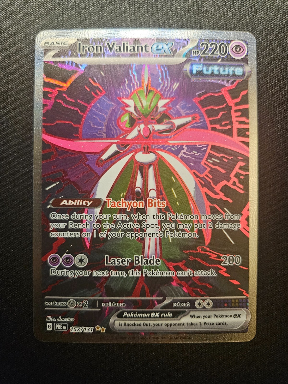 Iron Valiant ex 157/131 Sv: Prismatic Evolutions Holo Pokemon TCG - NM