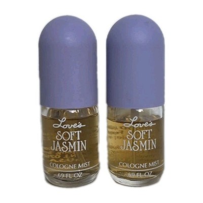 2x MEM Love's Soft Jasmin Cologne Mist 0.69 fl oz x2 Spray Bottle New 