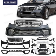 Front Bumper Kit For Mercedes Benz 2014-2020 W222 S Class W Grille Modified