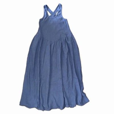 aerie blue dress NEW Women's XL At The Barre Cross Back Midaxi Midi Maxi long Aerie Eyelet Mini Dress |