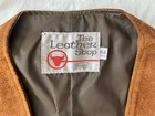 Vintage 1970s Sears Leather Shop suede hippie boho western cowboy vest, Large — photo 2