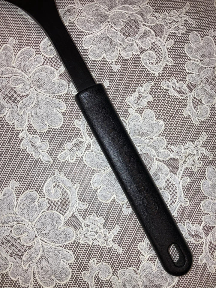 Calphalon Black Nylon Slotted Spoon Strainer Mixer Skimmer Heat Resistant - Image 2 of 4