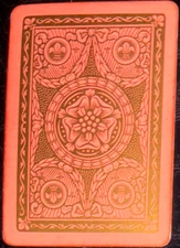 EW442 Swap Playing Card 1 OLD ENGLISH WIDE  FLOWERS & PATTERNS