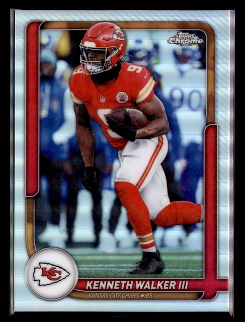 2025 Topps Chrome KENNETH WALKER III #TFCC-72 Silver Refractor Chiefs
