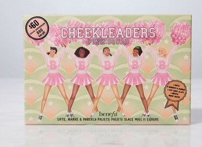 Benefit Cheekleaders Pink Squad Blush, Bronze & Highlight Palette With Brush NIB