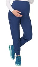 Evolution Scrubs 3074 Women's Maternity Jogger Pant, NWT, Navy Blue, Large