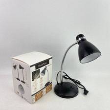 Metal Desk Lamp, Eye-Protecting Table Lamp, Ideal for Study Matte Black
