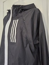 Womens Adidas Hooded Track Windbreaker Black Size S RRP £76