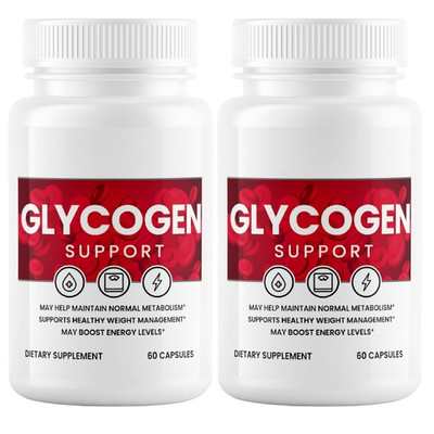 (2 Pack) Super Flow Glycogen, Blood Sugar Health Support Formula, 60 Capsules