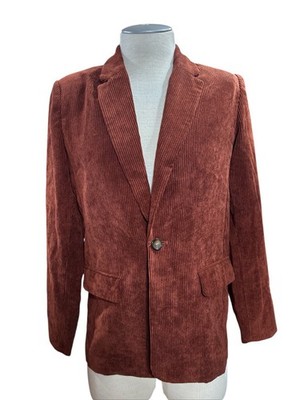 Abbott Elementary Volume 1 Mens Long Sleeve Courduroy Jacket S 42 Sienna Brown