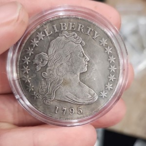 1795 Flowing Hair Silver $1 Dollar 15 Stars Small Eagle Error Coin 