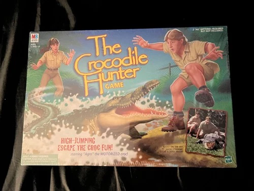 Vintage Crocodile Hunter Board Game Steve Irwin Milton Bradley Hasbro NEW SEALED