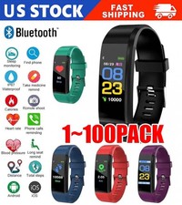 USA Sports Fitness Tracker Watch Heart Rate Blood Pleasure Activity Monitor Lot