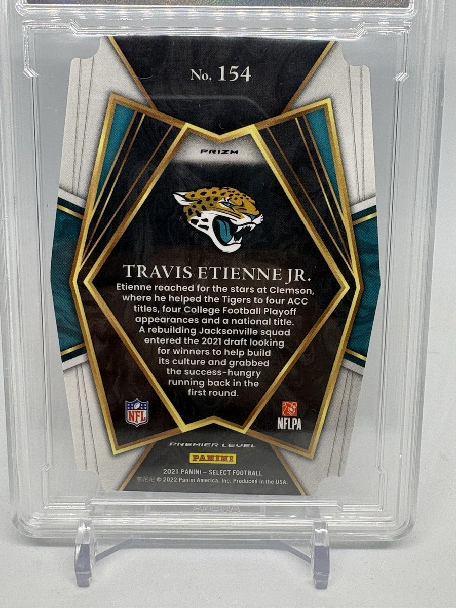 2021 Panini Select - Premier Level Travis Etienne #154 Zebra Prizm