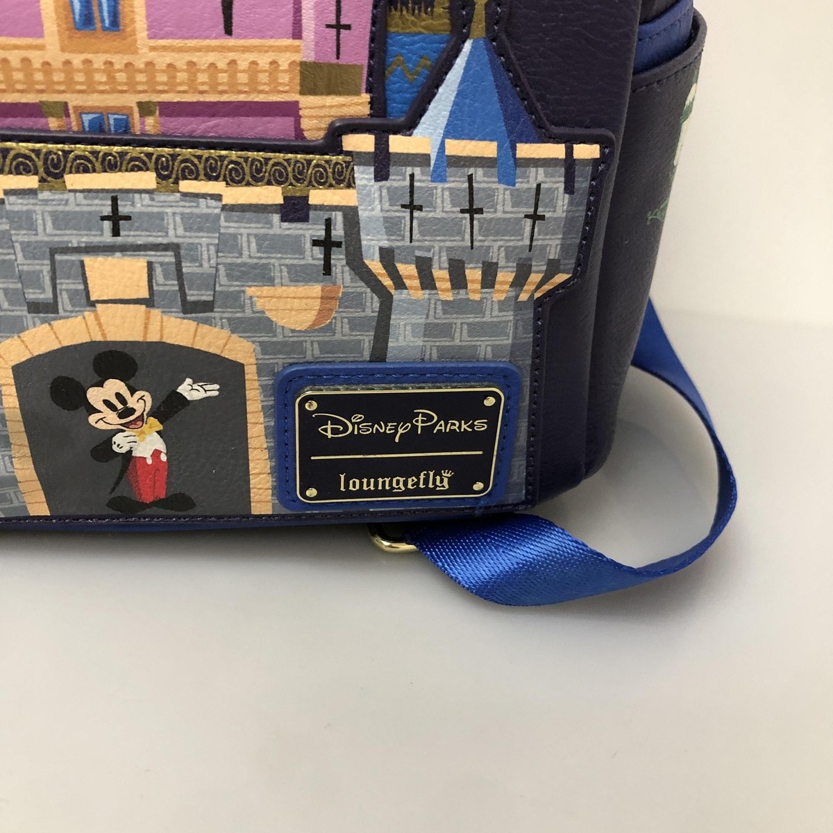 Loungefly Mini Backpack Bag Womens Small Blue Disneyland Castle