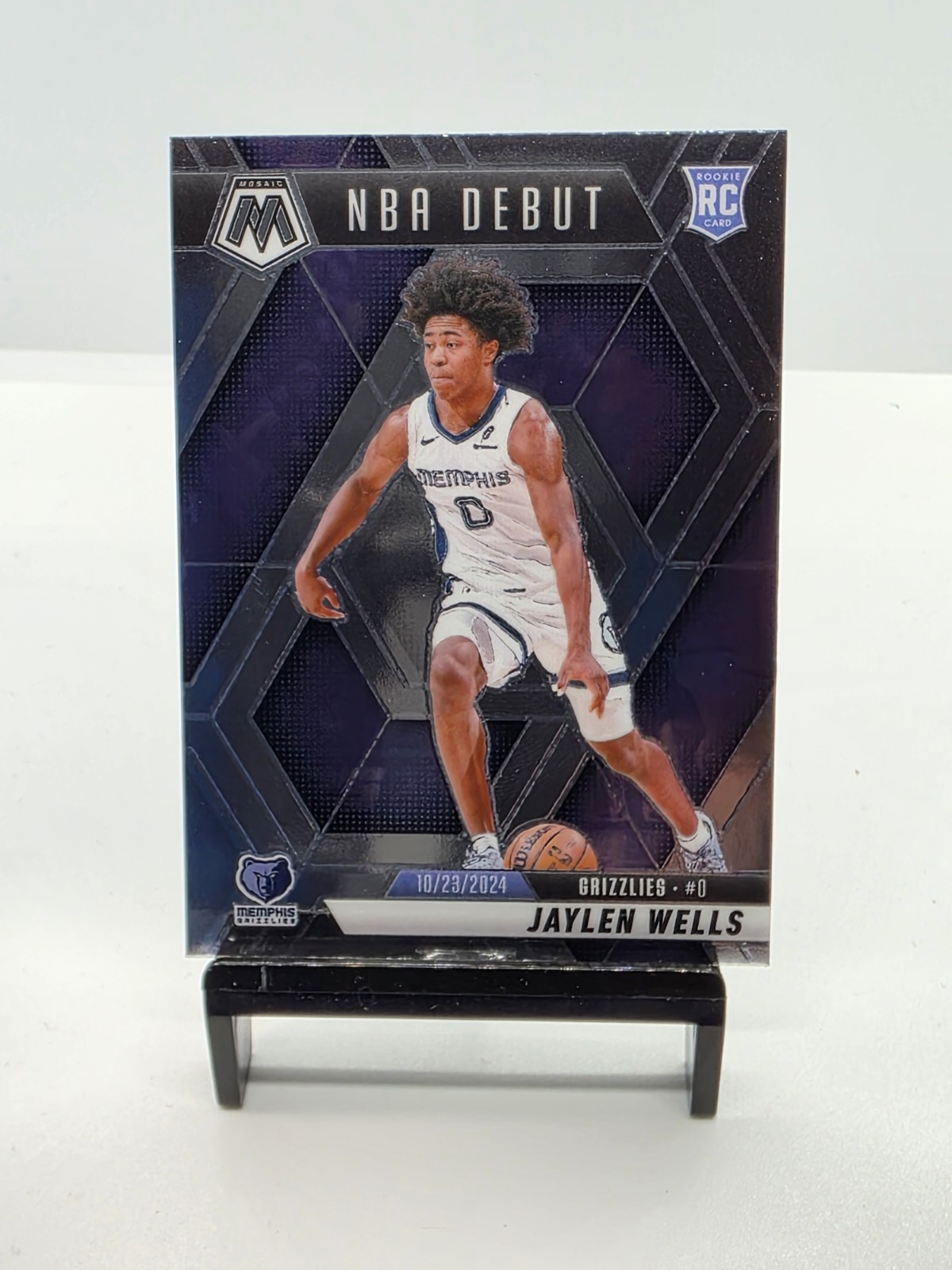 2024-25 Panini Mosaic Jaylen Wells NBA Debut Rookie Memphis Grizzlies #260