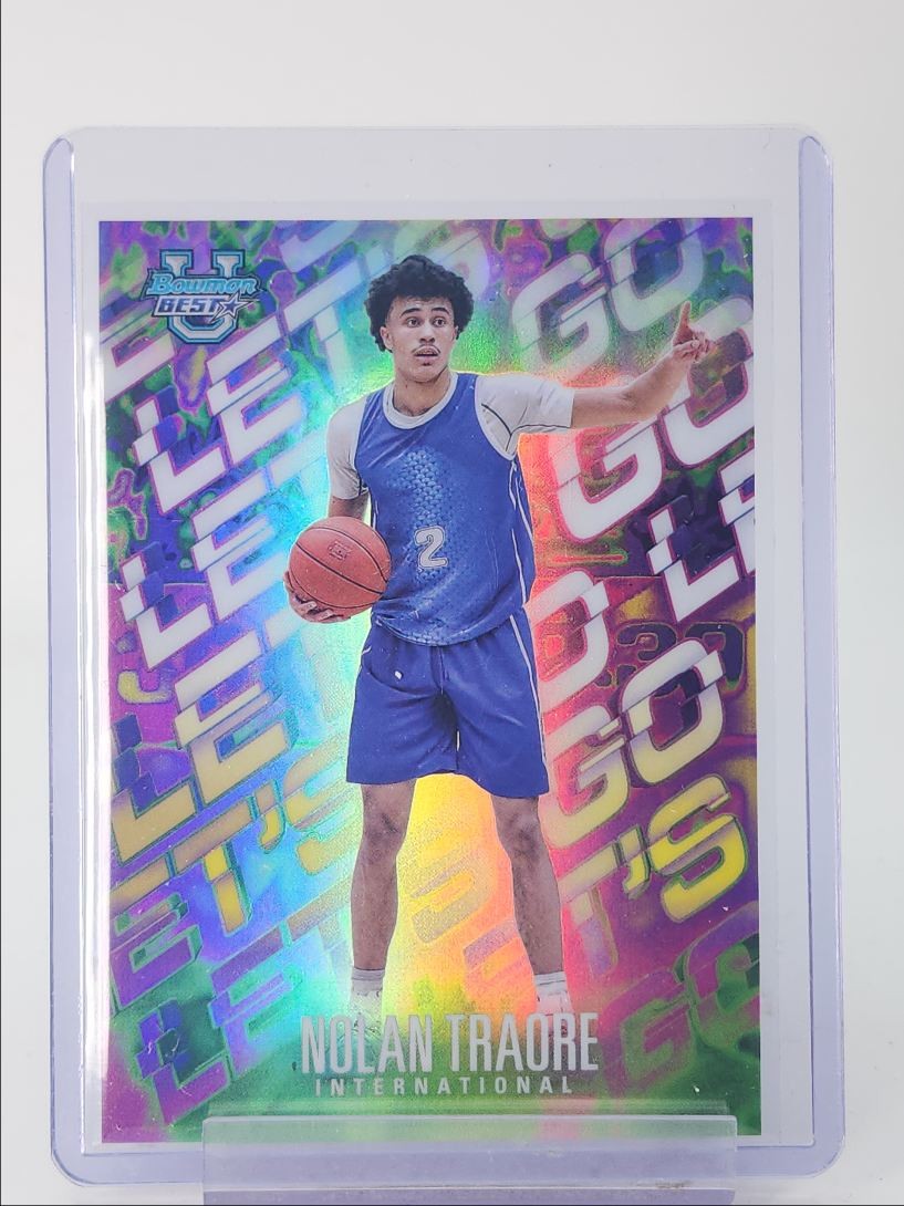 NOLAN TRAORE 2024-25 BOWMAN'S BEST UNIVERSITY LET'S GO REFRACTOR Q4770