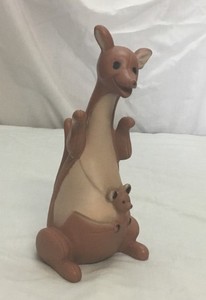 VTG Kanga & Roo 7" Walt Disney Productions Squeak Vinyl Toy  1966