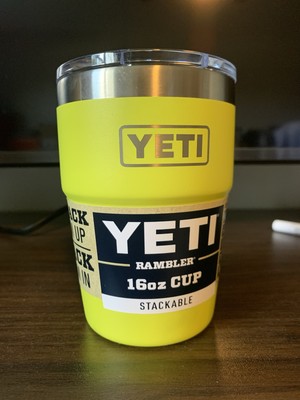 Yeti スタッカブルカップ　16oz イエロー　新品 YETI Rambler 16 oz Stackable Cup Firefly Yellow Limited Edition