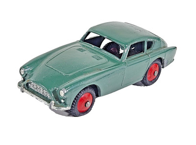 Vintage Dinky Toys 167 AC Aceca Green Color Coupe Spun Hub Wheels England.