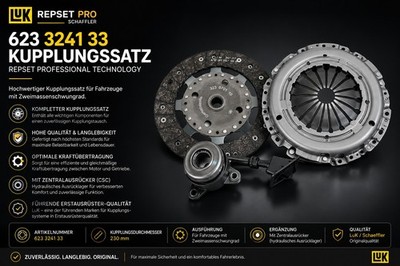 Schaeffler LuK Kupplungssatz LuK RepSet Pro 623 3241 33 für PEUGEOT 308 207 DS3