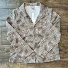 Chico s NWT Animal Print Blazer Jacket - Chicos Size 1 / US Size M/8