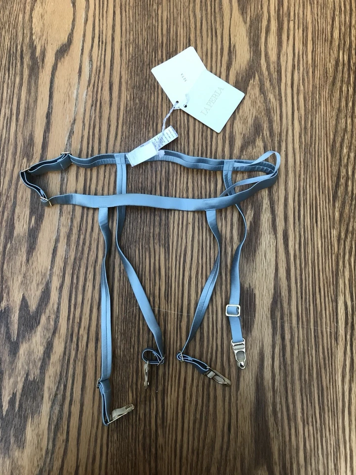 Liguero azul gasolina La Perla SILK talla FR 40 UK 12 Foto 2 de 4