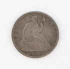 1873 Seated Liberty Half Dollar Closed 3 No Arrows XF - 1200B