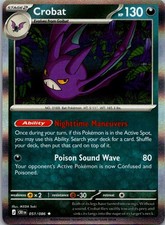 CROBAT 051/086 CHAOS RISING HOLO POKEMON